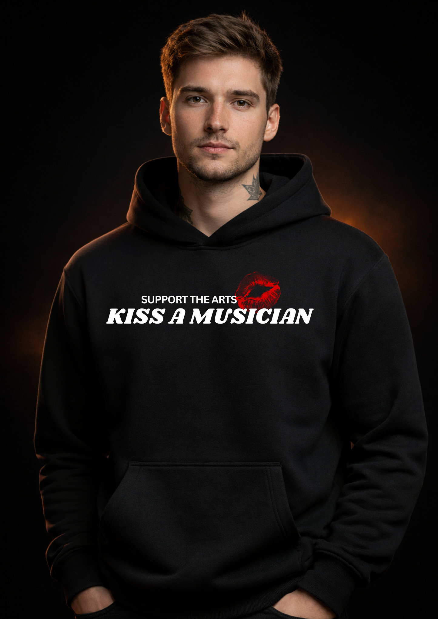 Kiss A Musician - Premium Hoodie